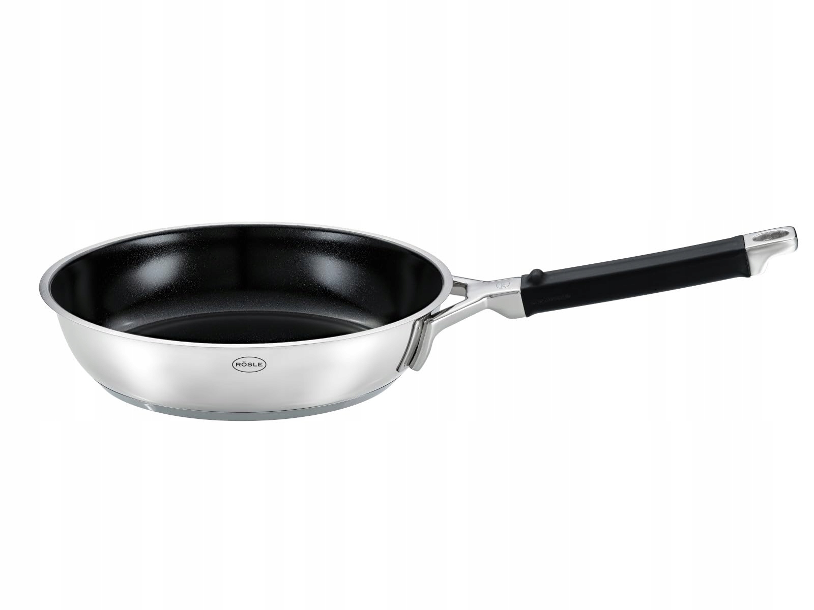 Rösle Silence Pro ProCeraPlus panvica Ø 28 cm, strieborná/čierna