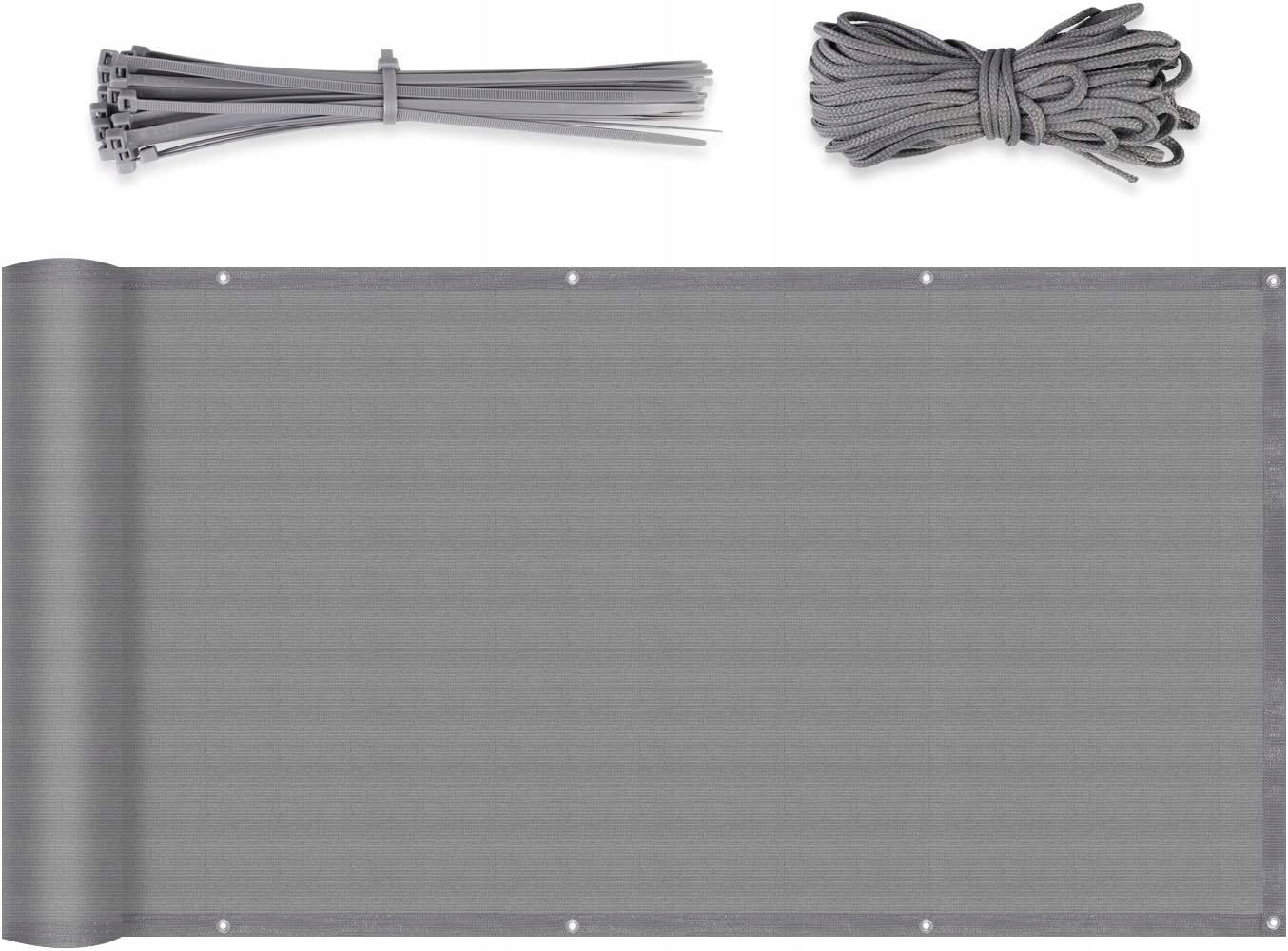 Osłona Balkonowa Na Balkon Mata Osłona 120 x 600 CM Antracyt Hdpe