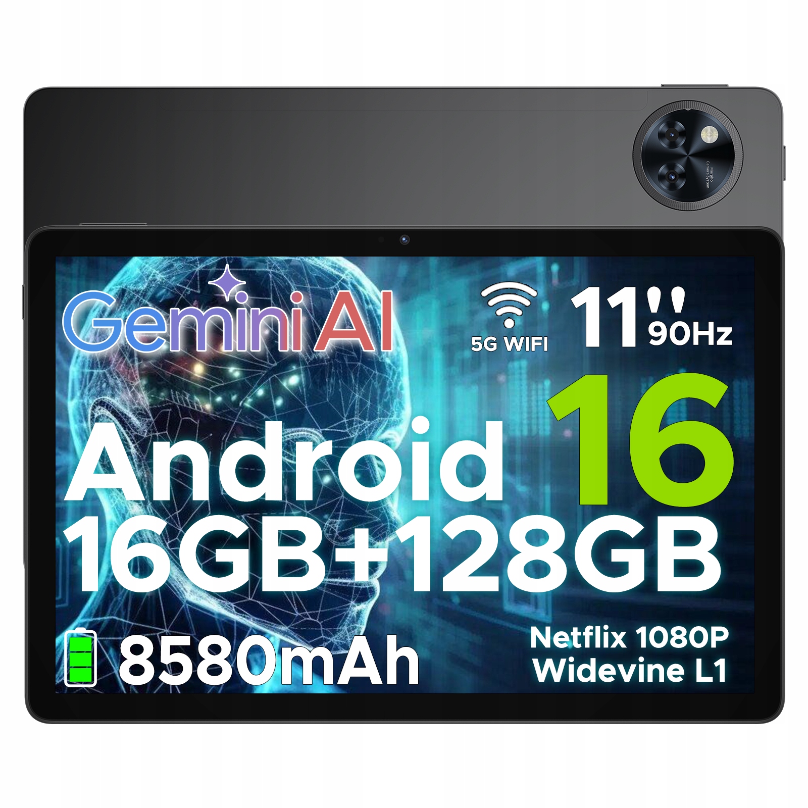 Tablet Doogee U11 11" 4 Gb 128 Gb čierny