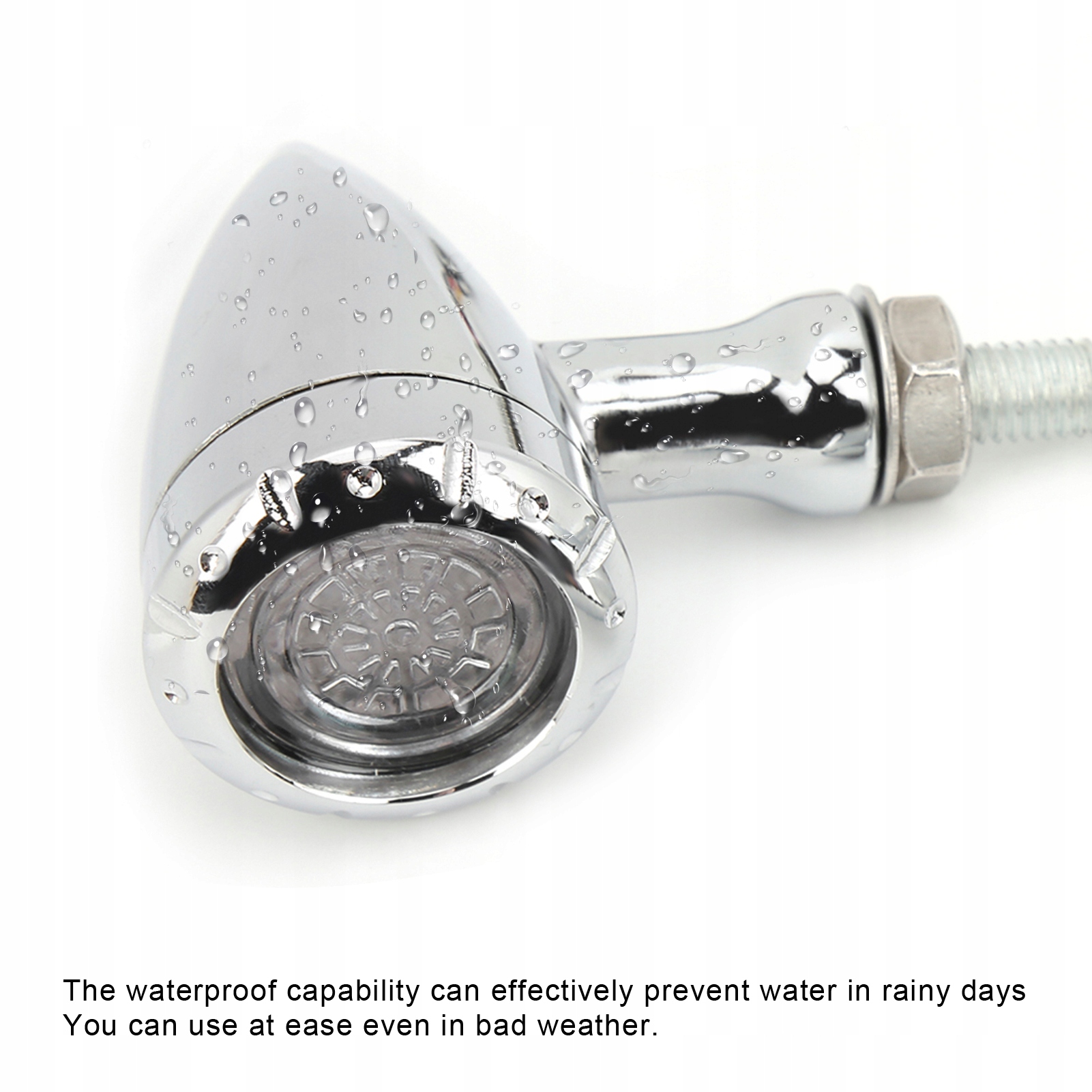 2 szt. Motocykl LED Turn Signal Lamp Retro Żół Producent inny