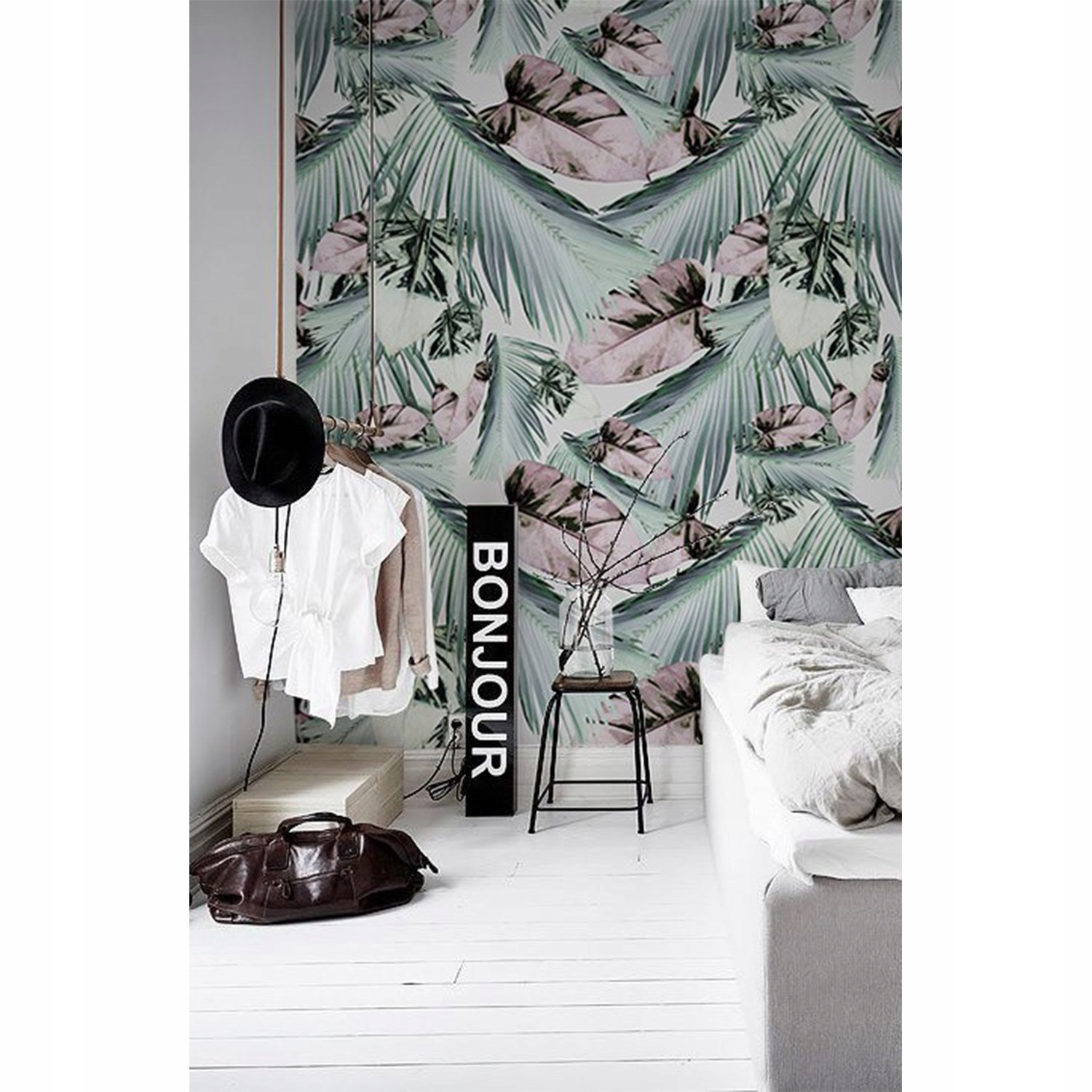 

Flizelina tapeta Jasne liście tropikalne 250x104cm