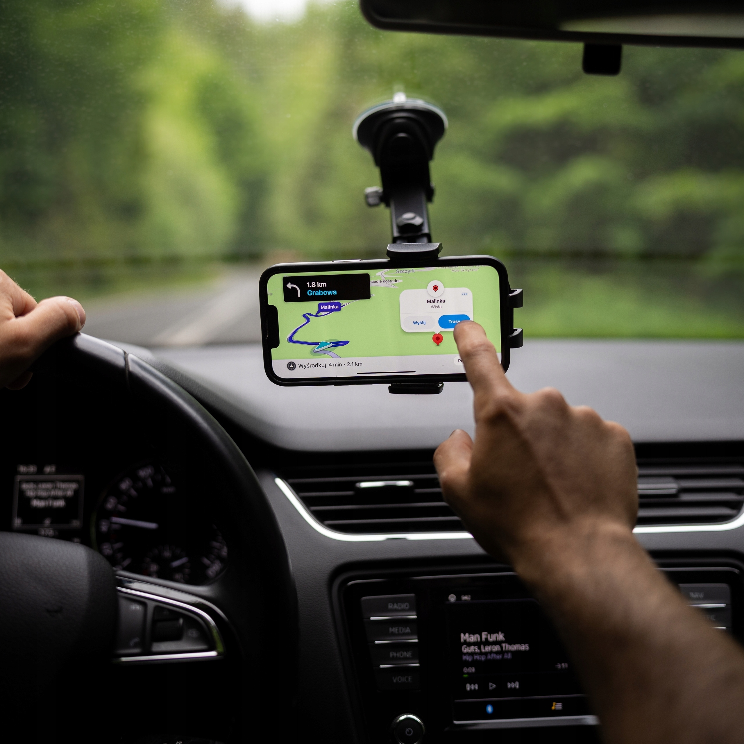 UCHWYT DO SAMOCHODU NA TELEFON SZYBĘ DESKĘ KOKPIT HOLDER SAMOCHODOWY MOCNY Kod producenta UCHWYT SAMOCHODOWY SC13