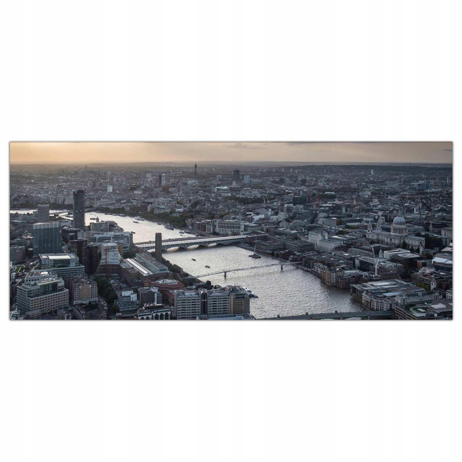 Londýnská řeka Krajina 125x50 cm Lacobel do kuchyně