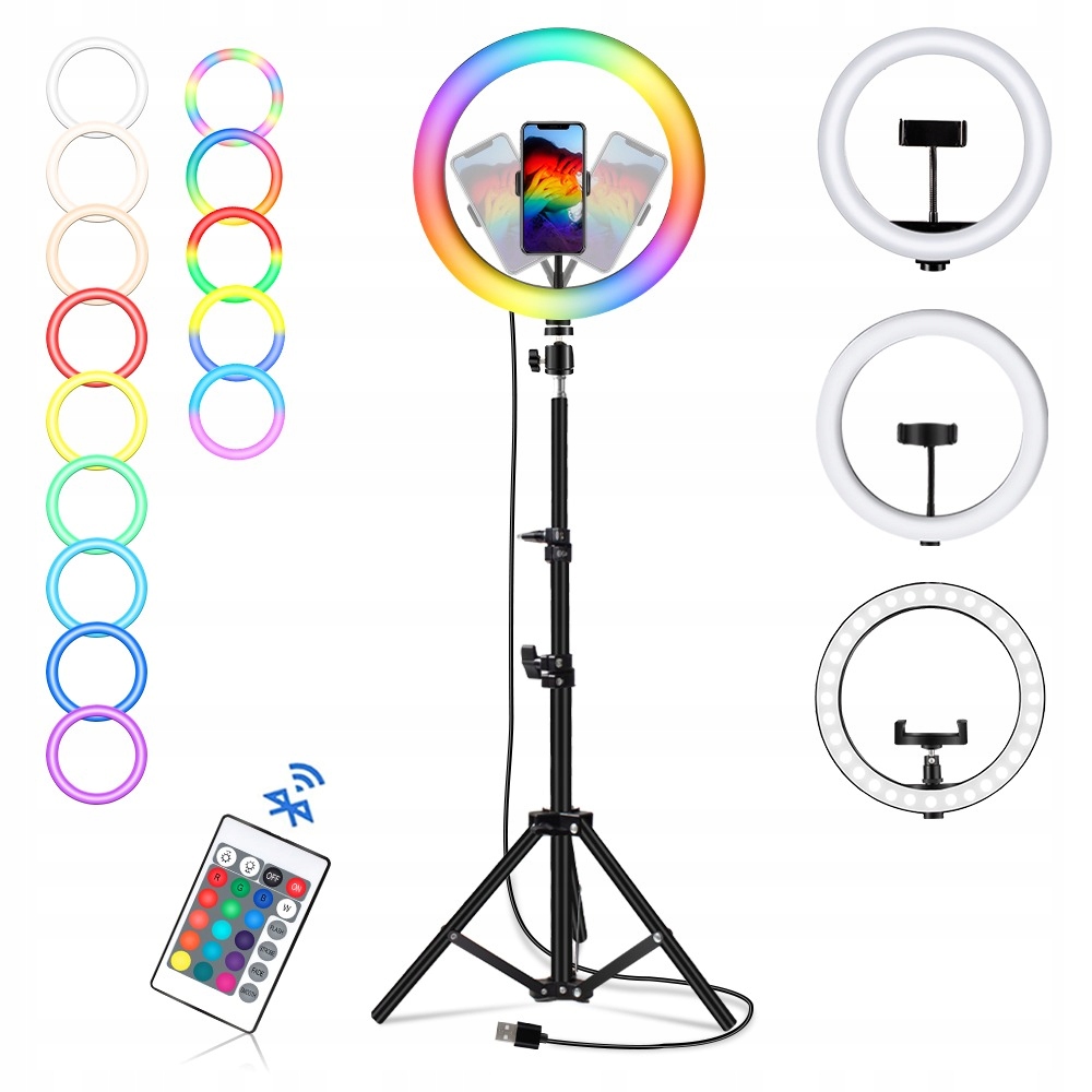 

Lampa Pierścieniowa Rgb Kolorowe Diody Led 26CMA