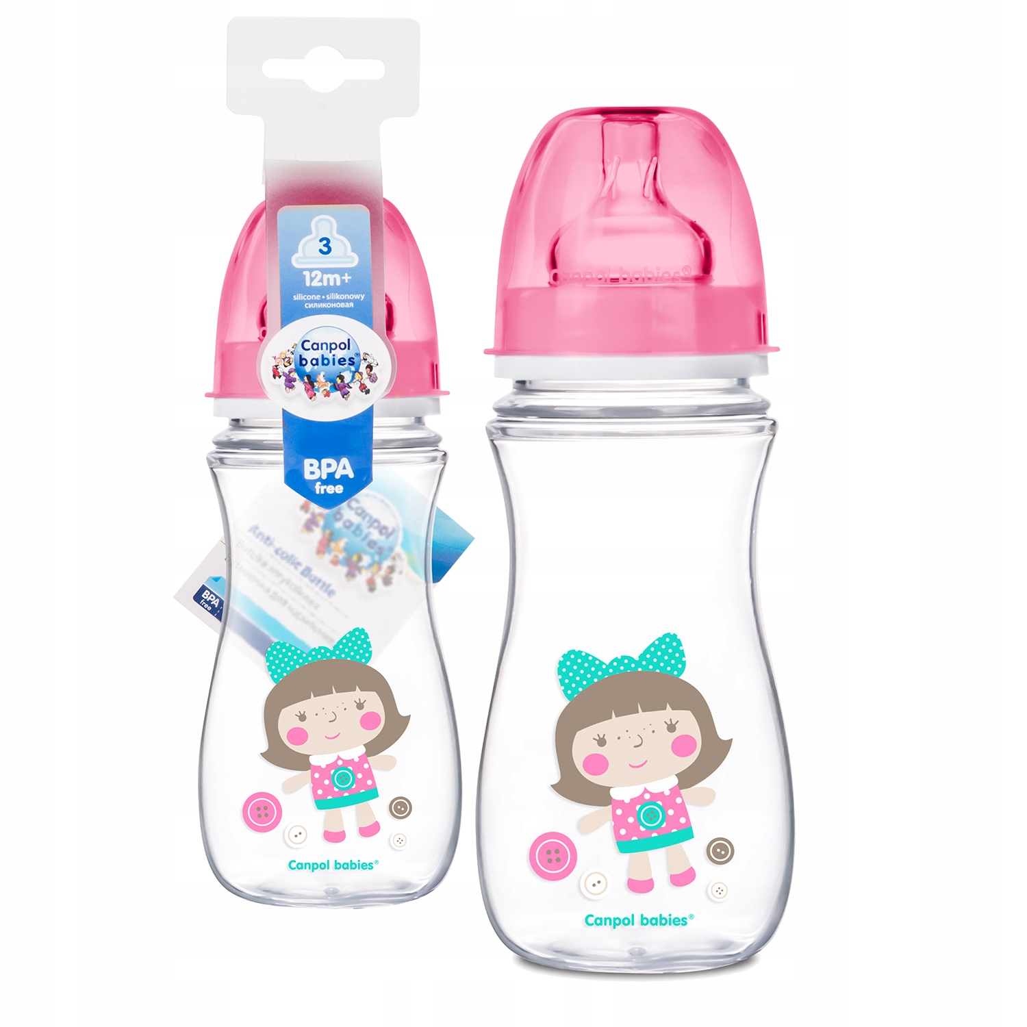 

Canpol Butelka Szeroka Antykolkowa 300ml Toys +12m