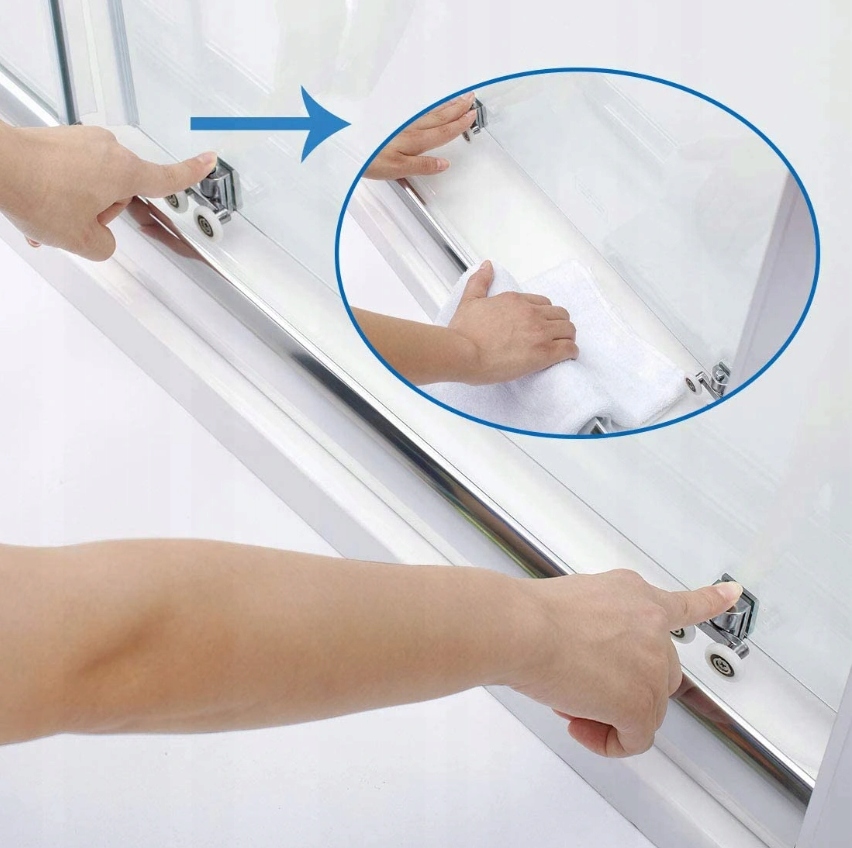 SZKLANA KABINA PRYSZNICOWA 80x80 półokrągła Kształt półokrągły