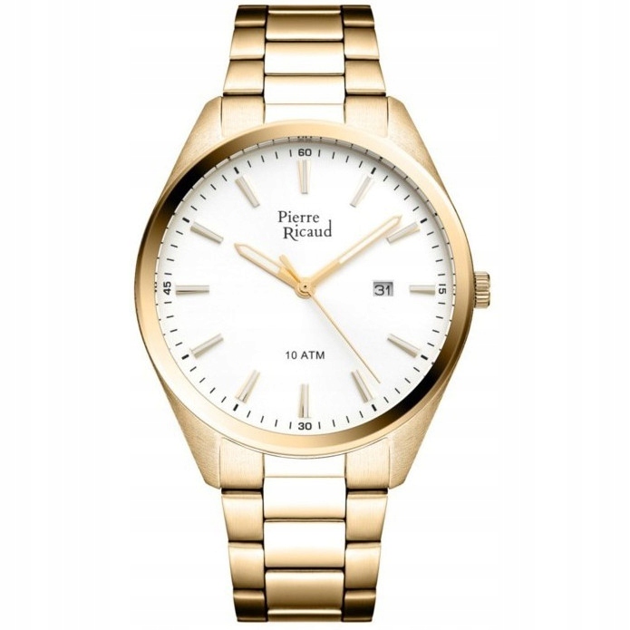 Pánské Hodinky Pierre Ricaud P60049.1113Q zlatý náramek