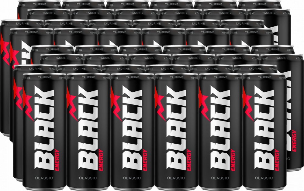 Black 250 ml puszka napój energetyczny x48