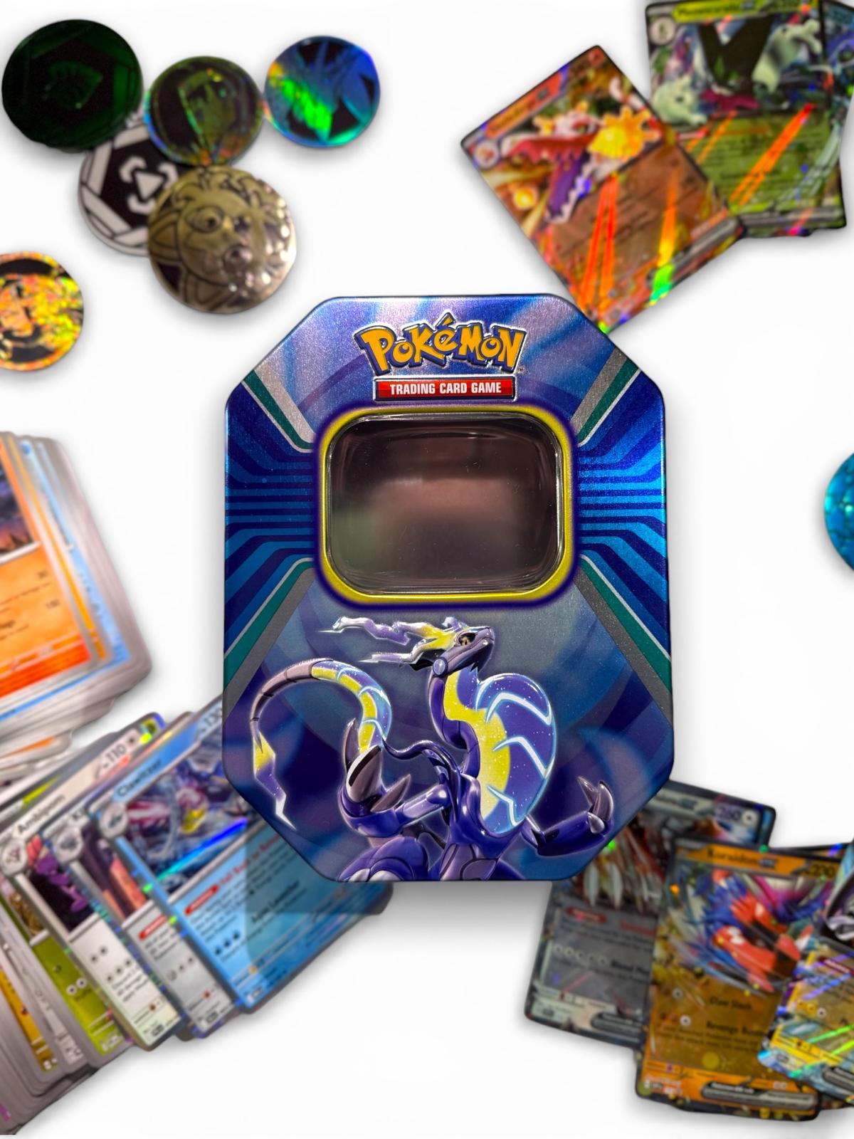 ZESTAW 100 KART POKEMON + KARTA EX