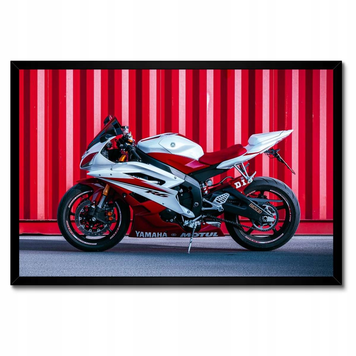 Plakáty v rámu 60x40 Bílo-červená Yamaha