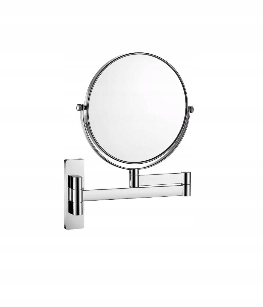 Kosmetické zrcátko Stella rovné/zvětšovací, 3x výklopné, chrom