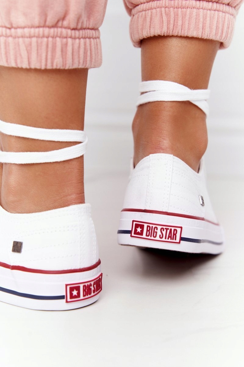 DAMSKIE TRAMPKI BIG STAR DD274336 BIAŁE 38 Wzór dominujący bez wzoru