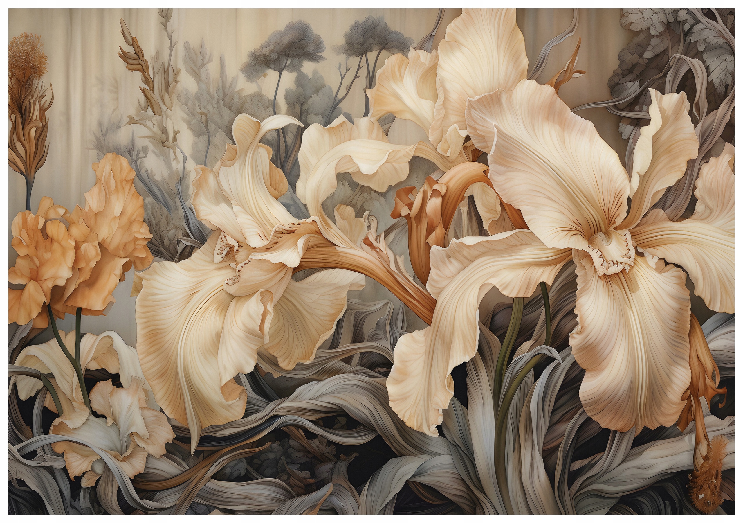 Fototapeta Kvetinový zen botanický art 416x290 Elegancia a sny lepidlo