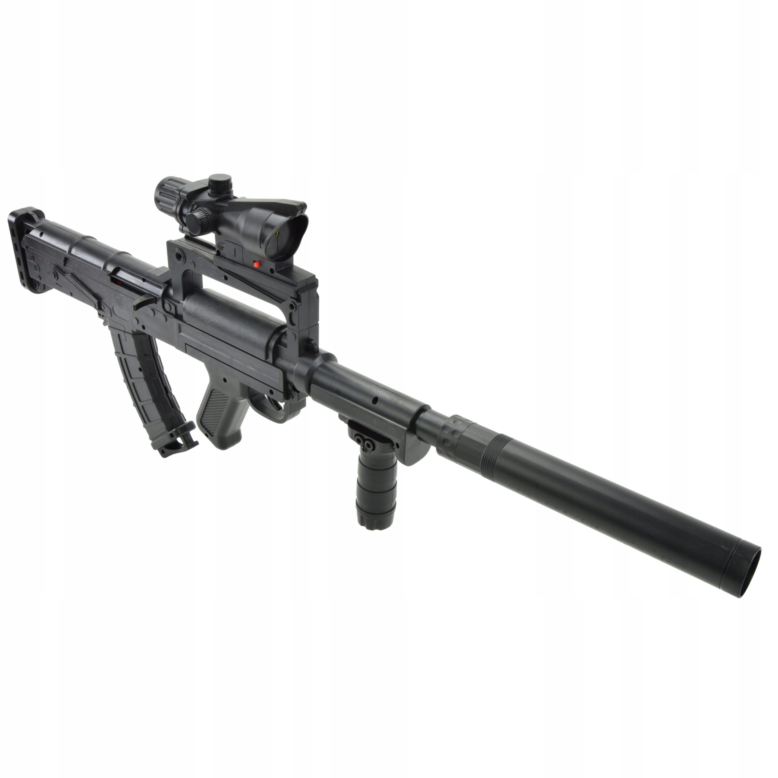 WIELKI DŁUGI KARABIN MASZYNOWY ASG LASER REPLIKA TARCZA KULKI GRATIS LUNETA Seria y