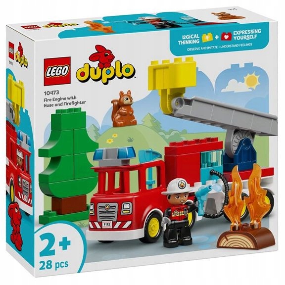 Lego Duplo Hasičský vůz s hadicí a hasičem 10473