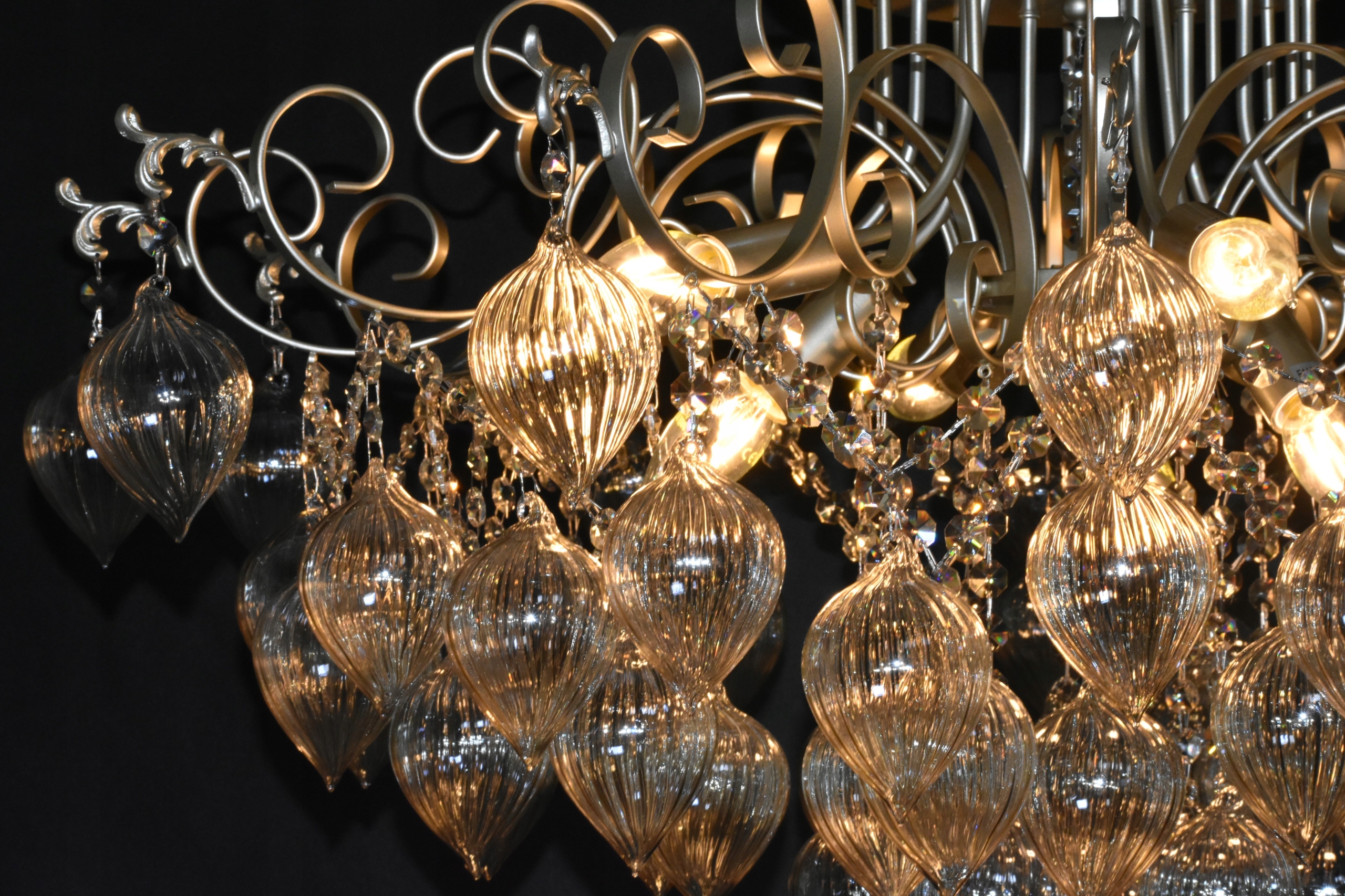 LAMPA PLAFON KRYSZTAŁOWY ITALIAN GOLD COBE Ø80 Marka EUROSTAR