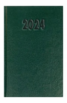 TERMINARZ K1 KSIĄŻKOWY A5 DZIENNY ROK 2024 ZIELONY