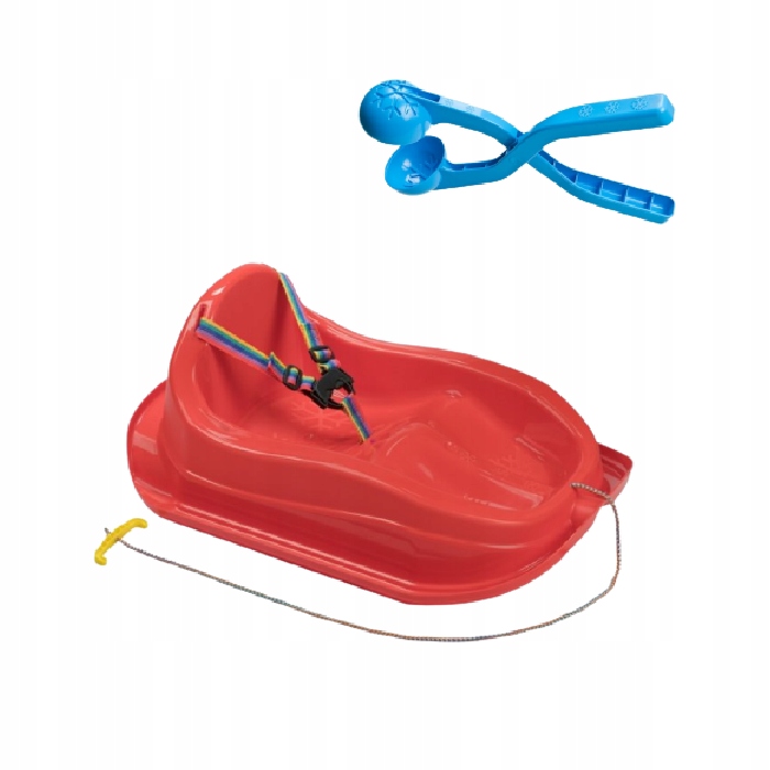 

Sanki Plastikowe Mini Z Oparciem Pasy Ślizg Pol