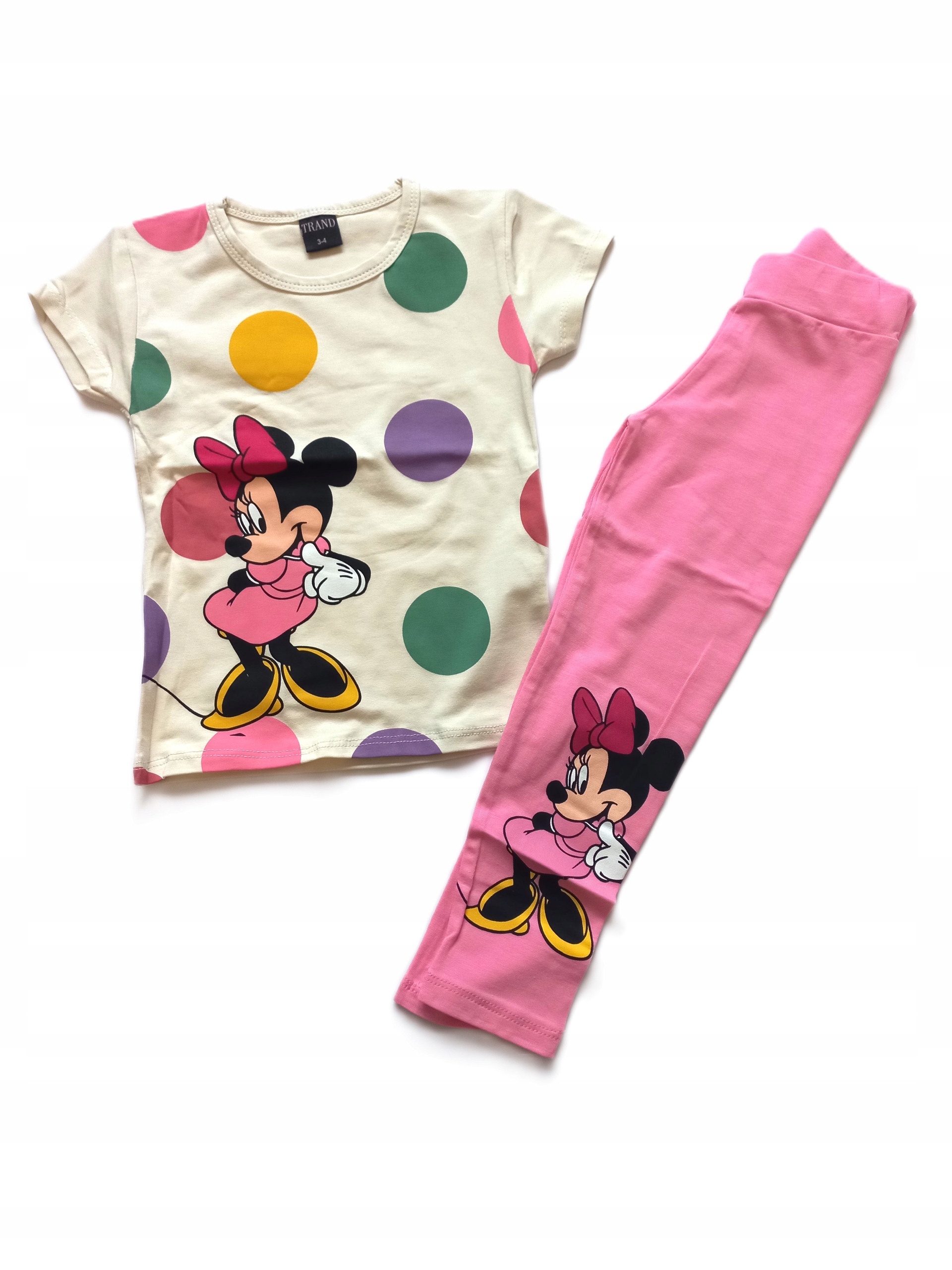 Dres dziecięcy Minnie legginsy koszulka rozm.104