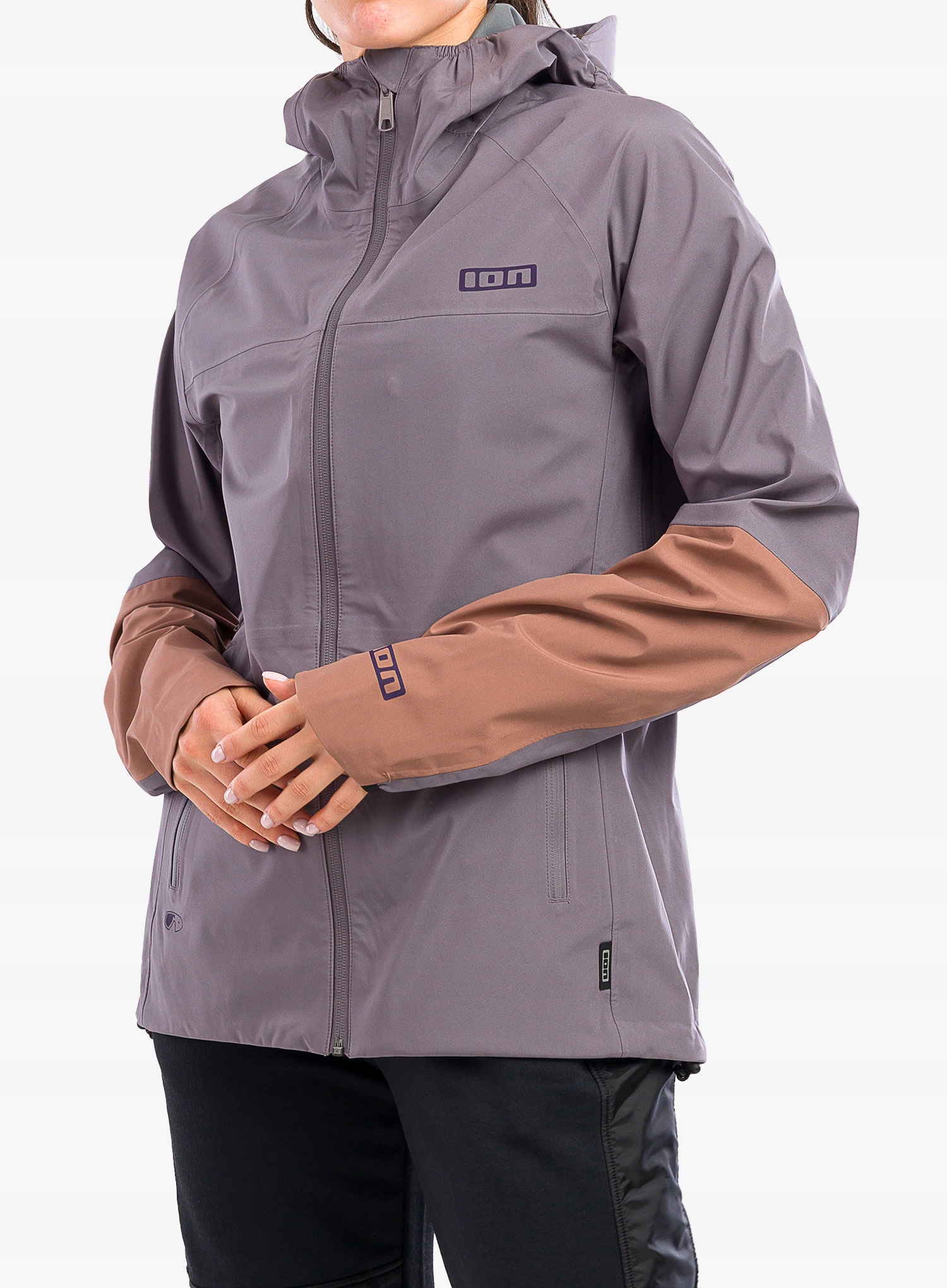 Dámská cyklistická bunda Ion Shelter 3L shark grey L