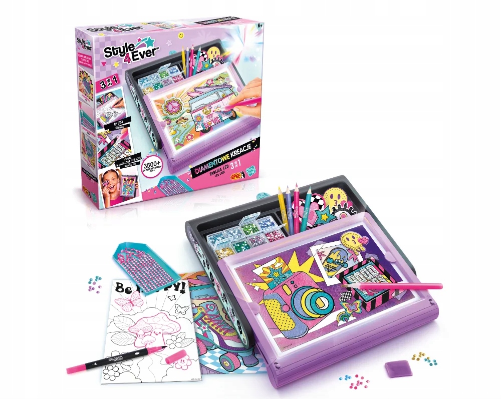BOUNDARIES / 4枚セット Diamentowe Kreacje Zestaw 3w1 style 4 ever koraliki kreatywna