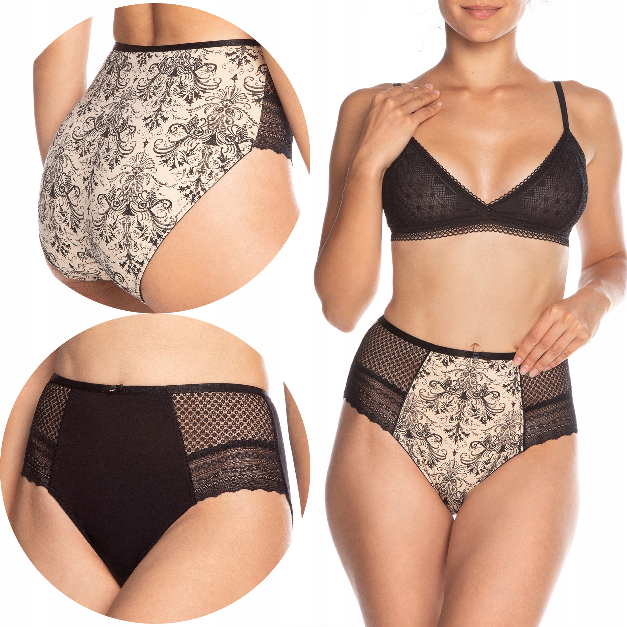 

Lama 1376MD majtki damskie Figi bikini 2 Pary - L