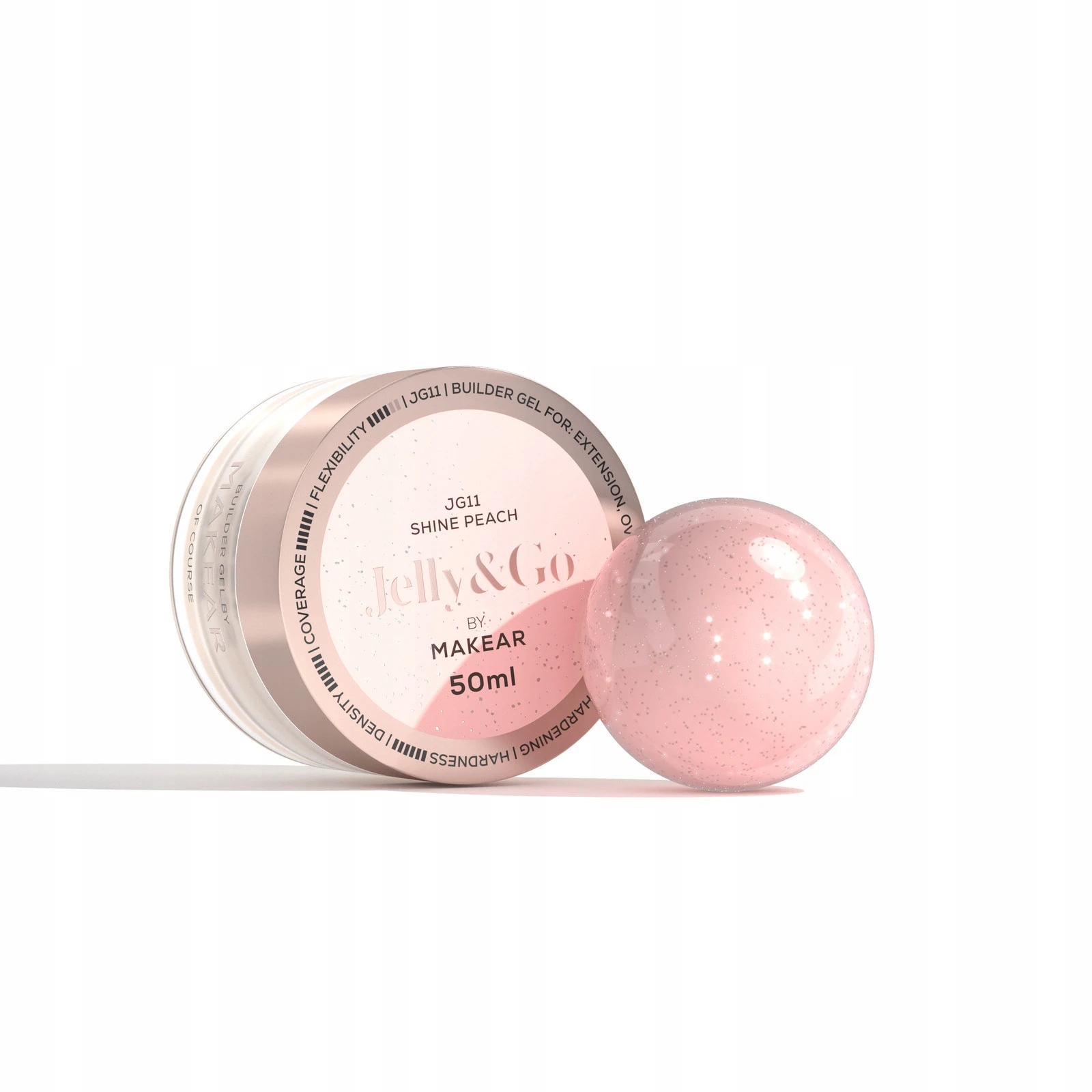 Żel budujący Makear Jelly&Go Shine Peach JG11