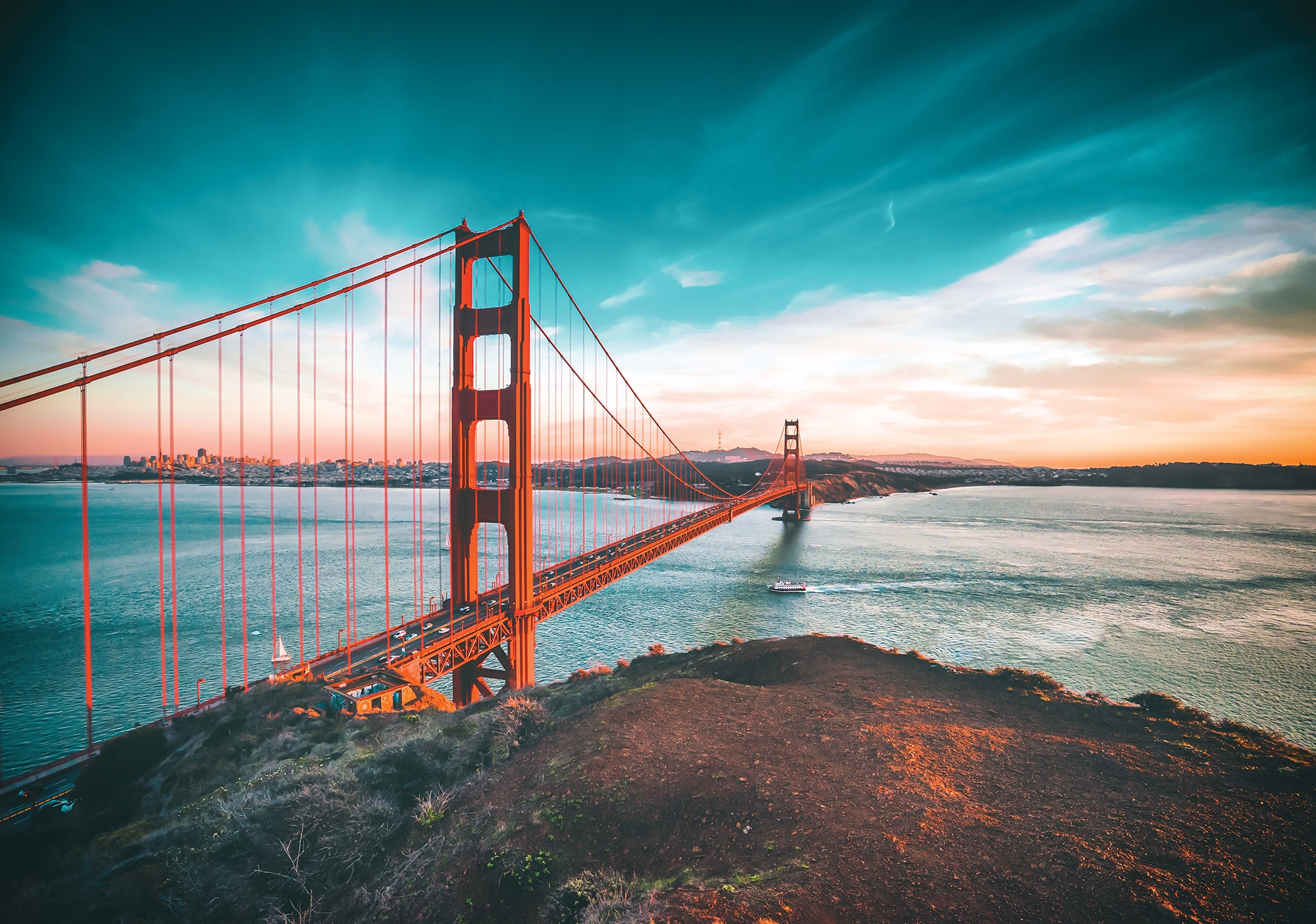 

Fototapeta Czerwony Most golden gate Nyc 254x184