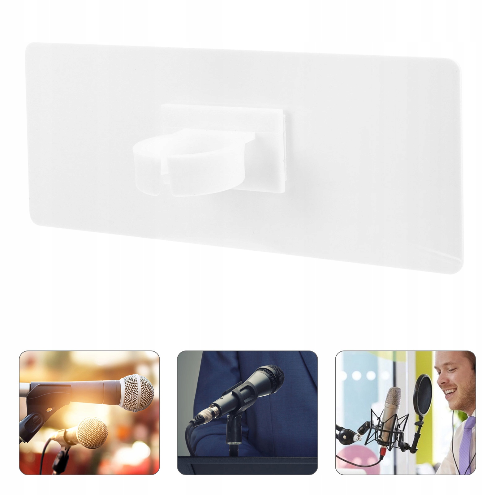 WYWIAD MIC LOGO STACJA PRZENOŚNY MIKROFON Marka bez marki