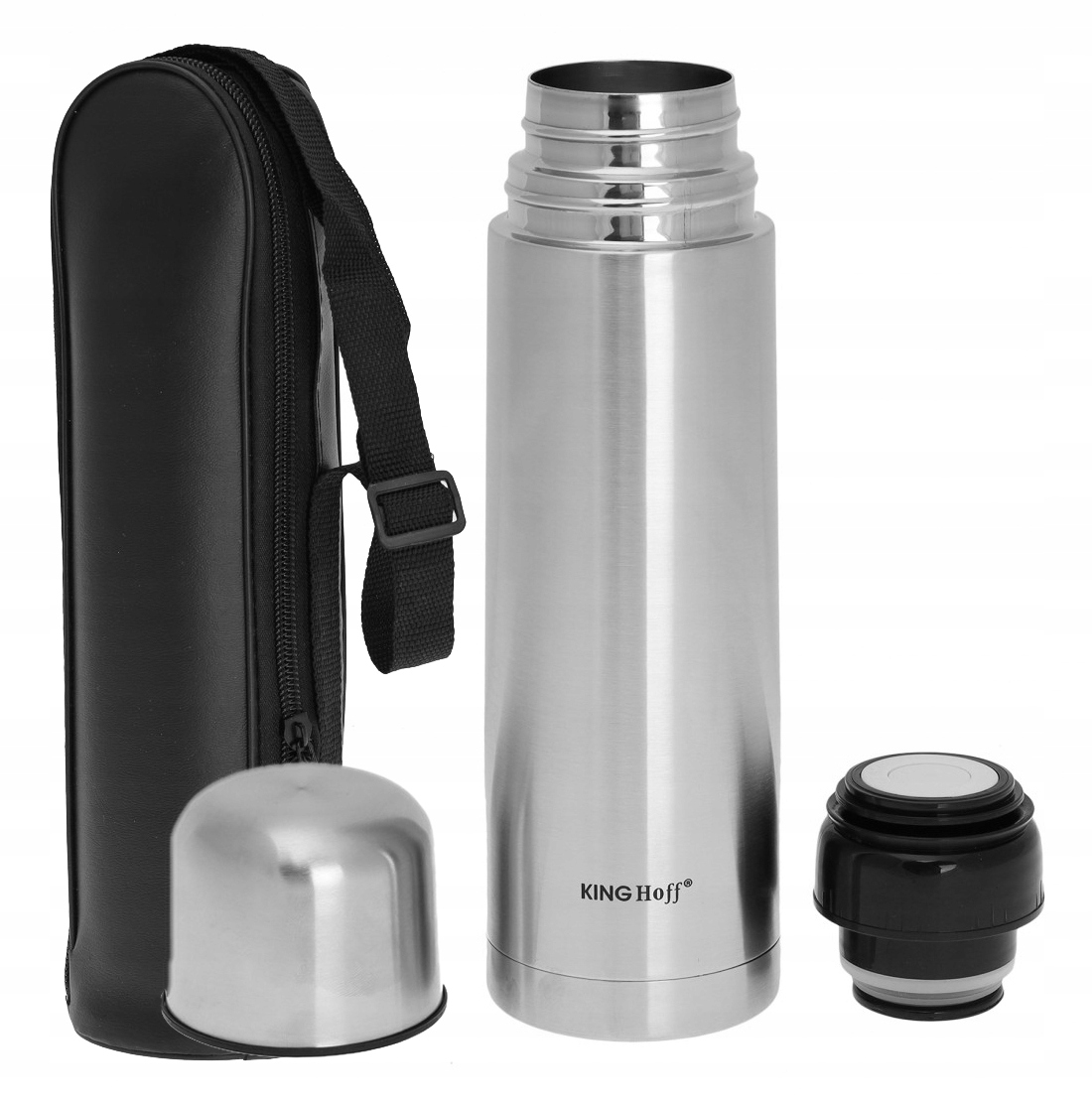 

Termos Na Herbatę Kawę Stalowy Z Pokrowcem 0,5L