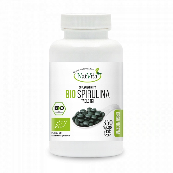 

Spirulina Bio 350 tabletek 400mg NatVita