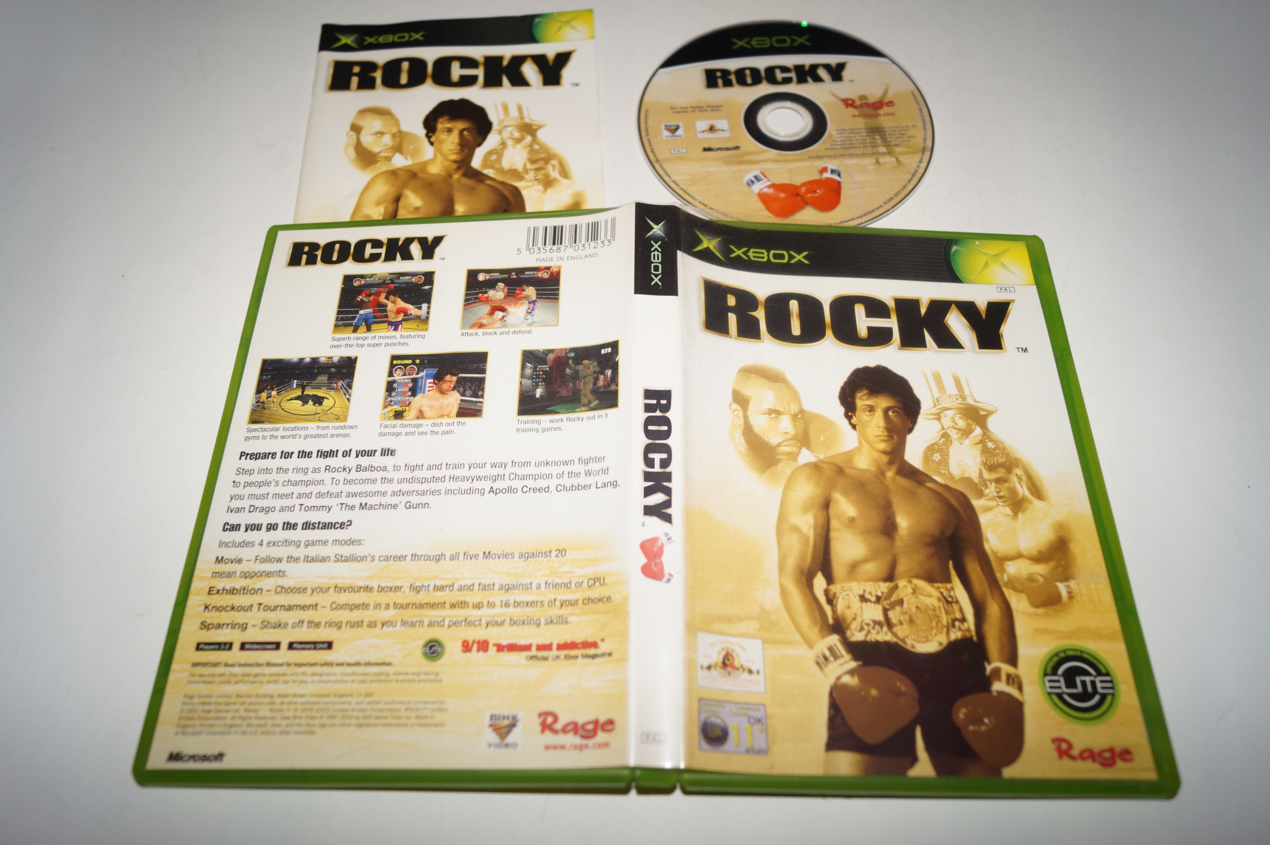 Gra ROCKY Microsoft Xbox Tematyka sportowe