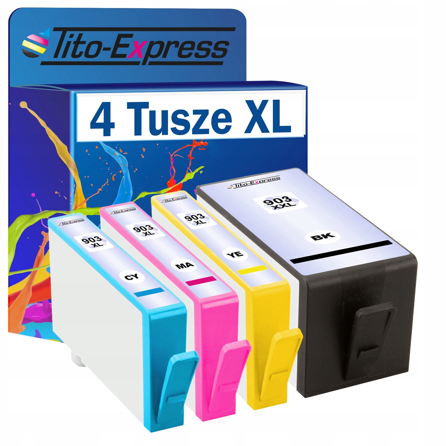 

4x Tusze do Hp 903 XL 6950 6960 6970 6900 zestaw