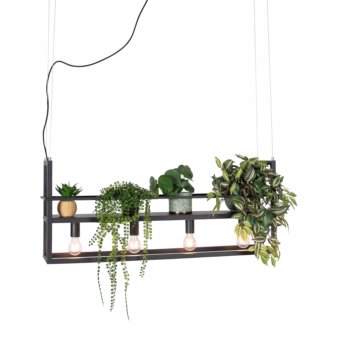 

Lampa wisząca Qazqa cage rack E27