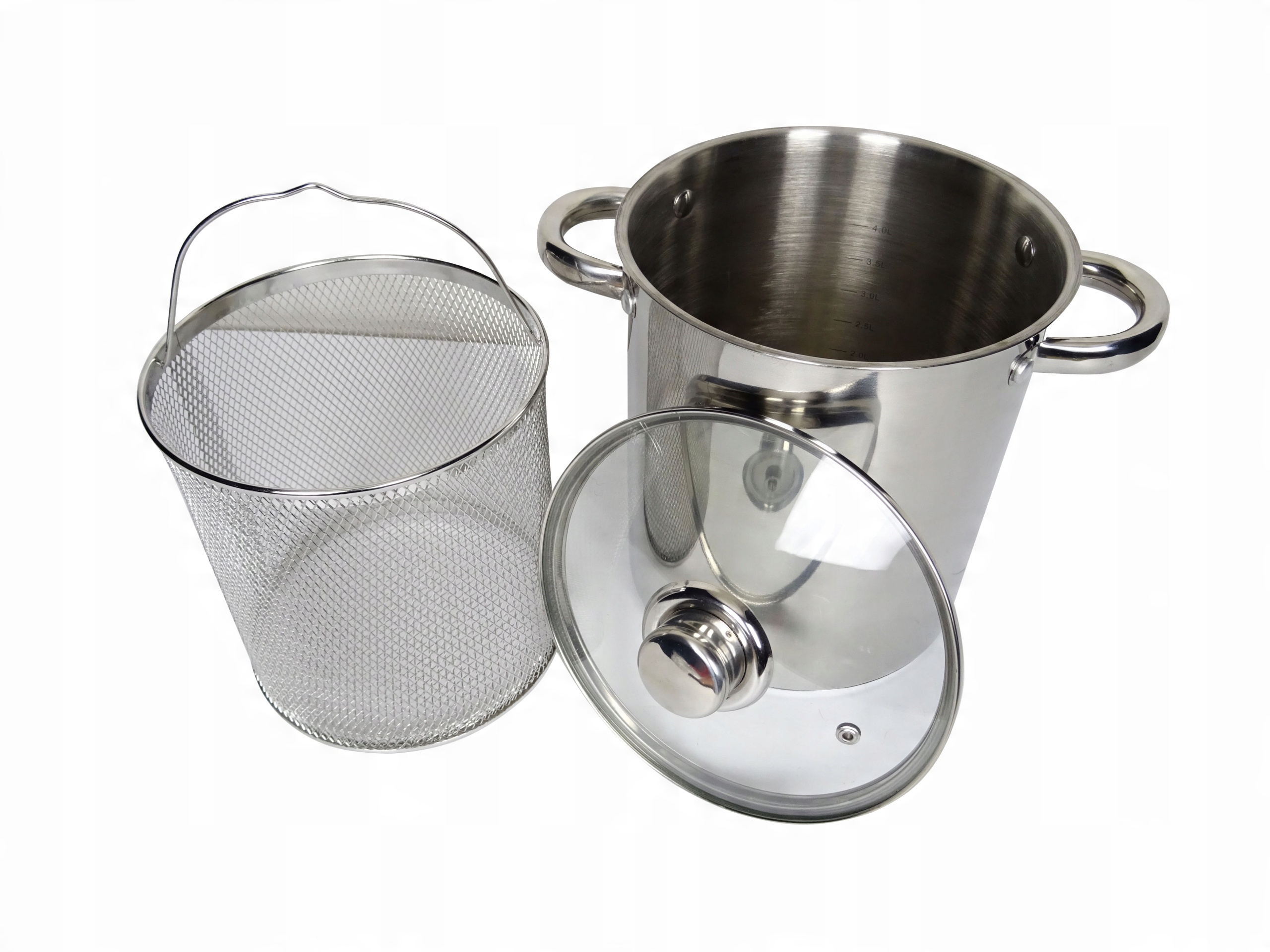 

Garnek Do Szparagów Koszyk Pokrywka 5,3L 18 CM