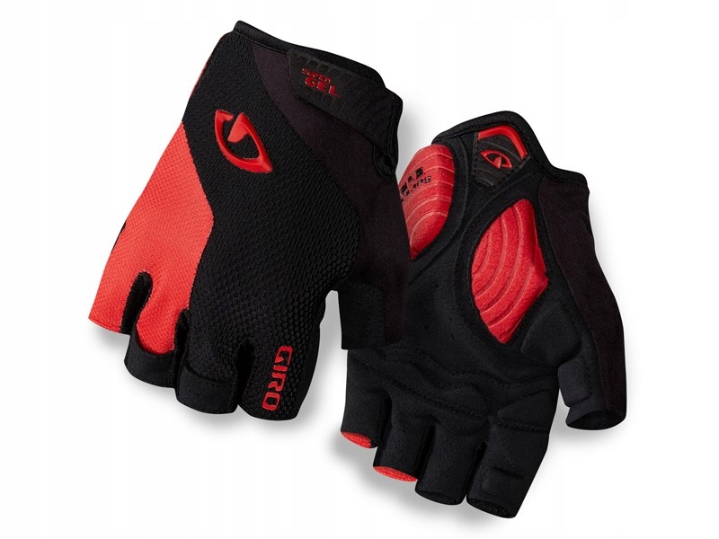 Rękawiczki męskie Giro Stradedure Sgel krótki palec black bright red roz. M