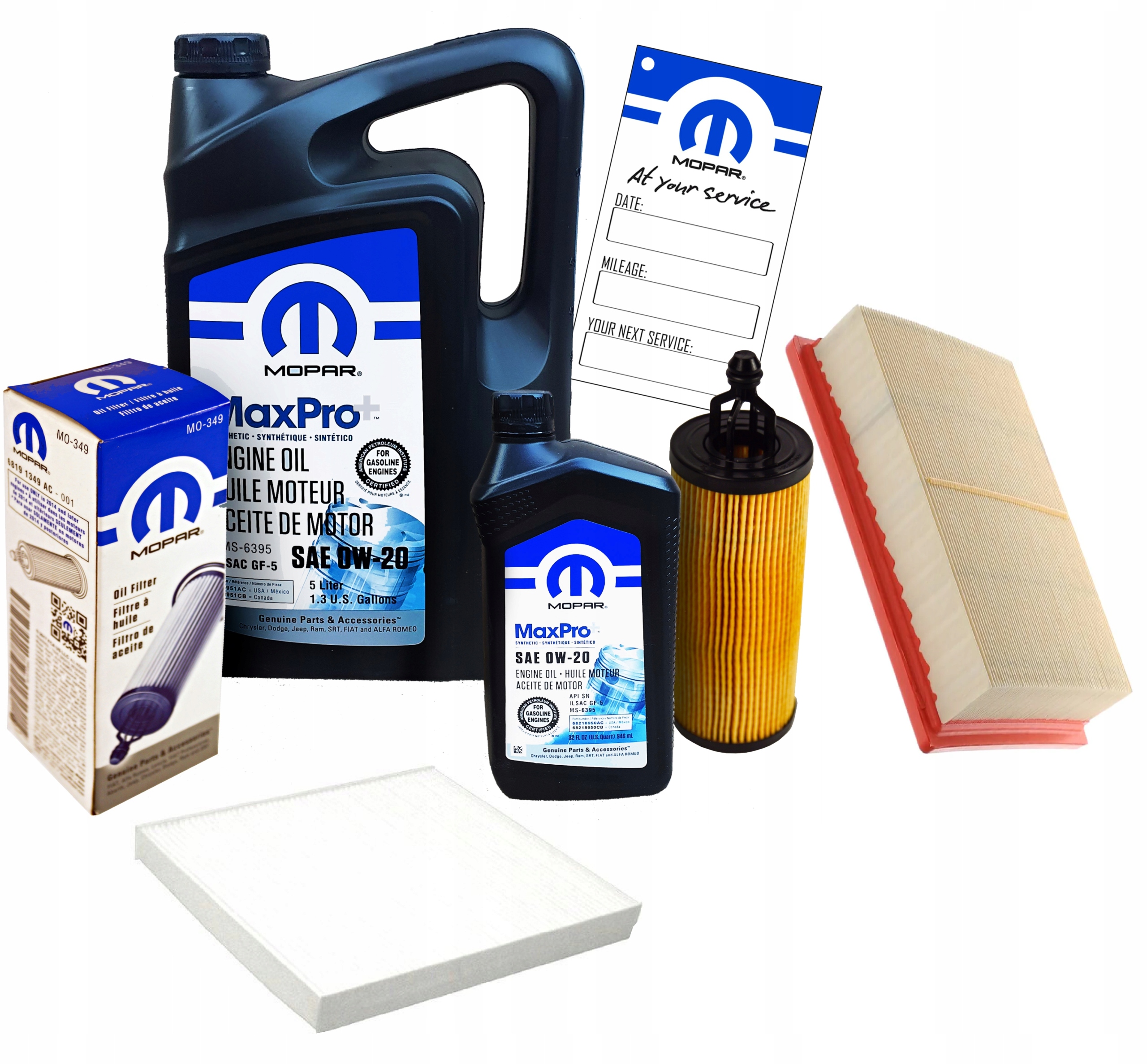 Olej A Filtry Mopar 0V20 6L Grand Cherokee 3.6 16-