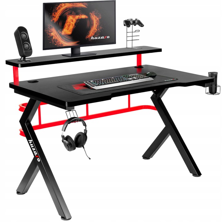 

Biurko szkolne gamingowe Huzaro Hero 5.0 Red
