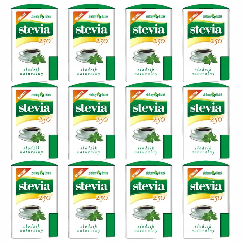 12x Stevia 250T Zielony Listek