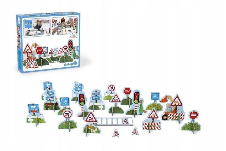 SCRATCH MIX AND PLAY ZNAKI DROGOWE