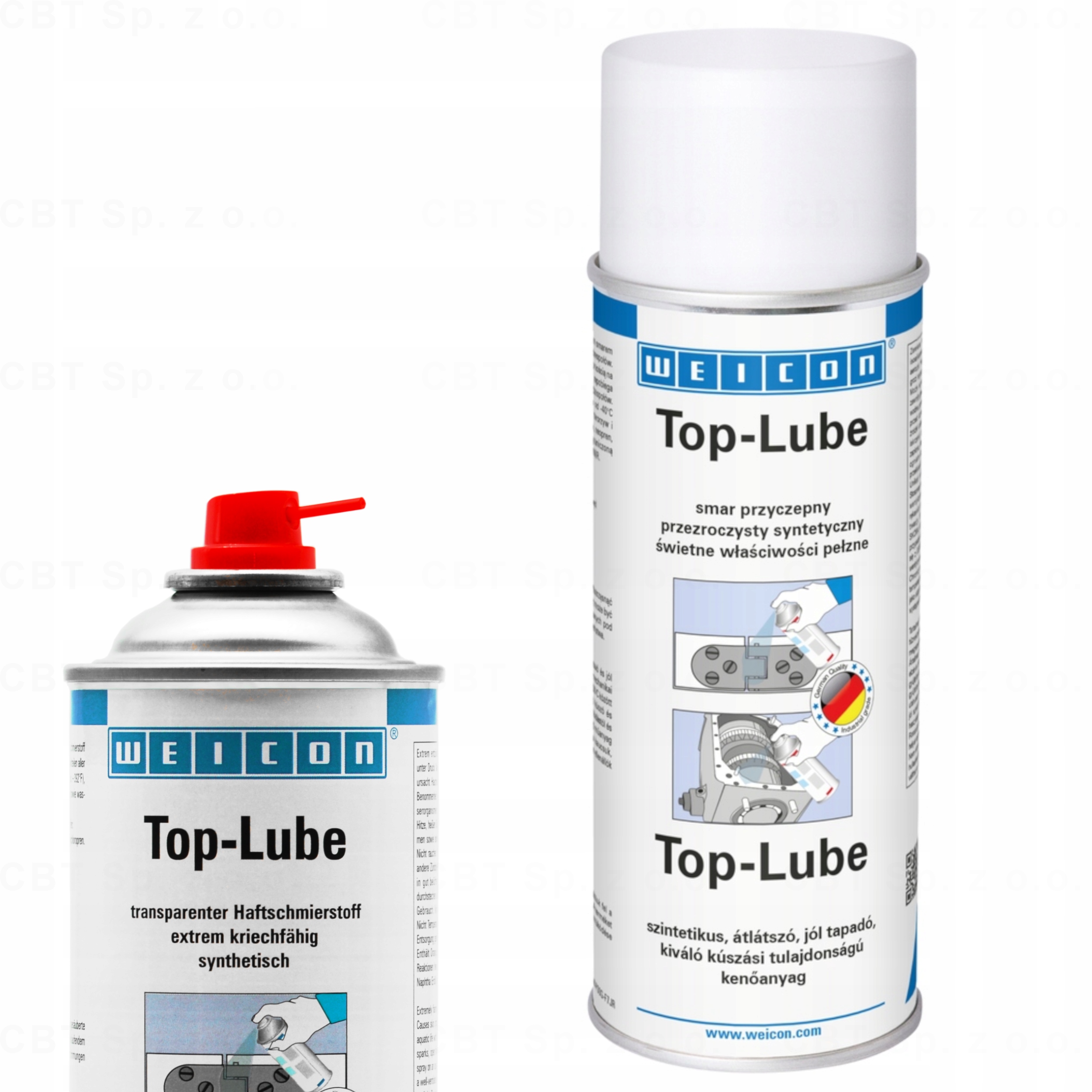 Smar Syntetyczny Przezroczysty Pełzny Adhezyjny Top-lube 400ML Do Łożysk
