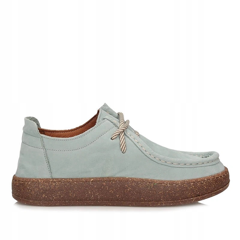 Dámské polobotky Ravini 241094 Water Green Nubuck zelené kožené barefoot