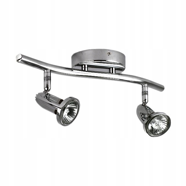 

Lampa listwa 2 x GU10 230V srebrny chrom