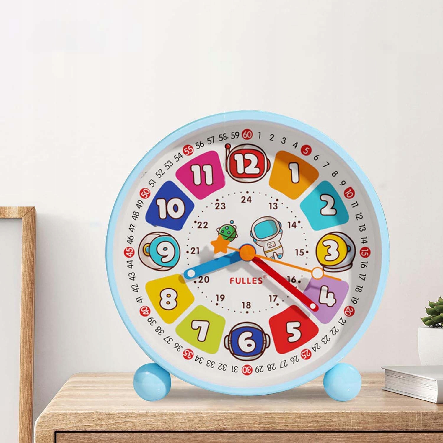 ZEGAR BUDZIK EDUKACYJNY DLA DZIECI Z LAMPKĄ NOCNĄ PREZENT Marka inna