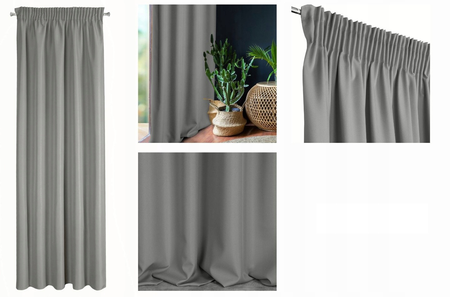 Gotowe zasłony na żabki PIĘKNE KOLORY Eurofirany 140x250 cm Stopień zaciemnienia półzaciemniające