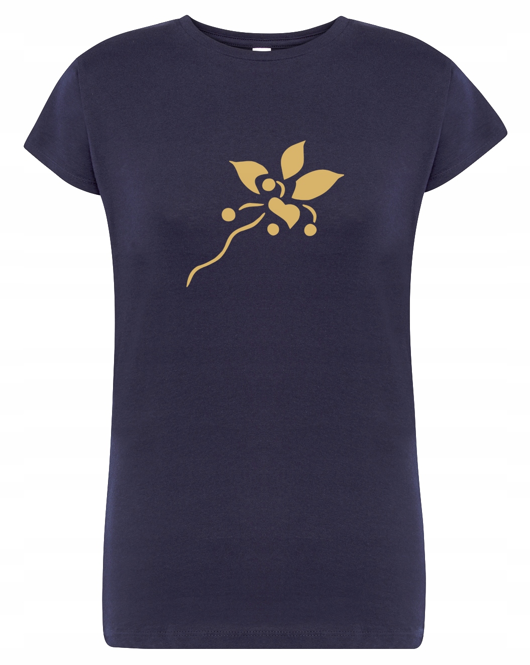 

T-shirt Koszulka Na Lato złoty kwiat lilia M Ny