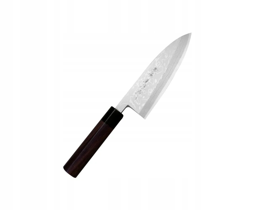 Hideo Kitaoka Shirogami Satin Nôž Deba 16,5 cm