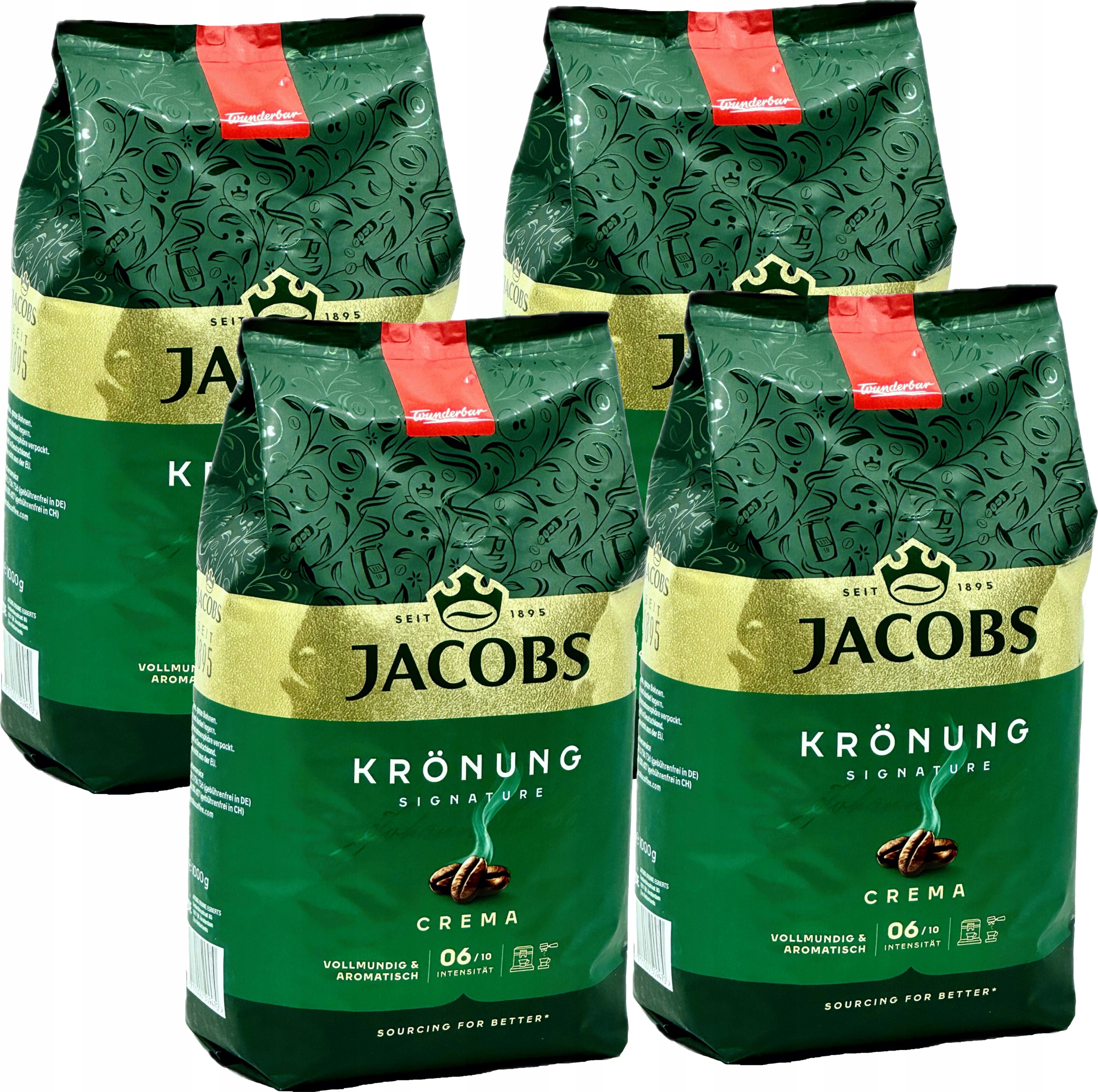 Kawa ziarnista Jacobs Kronung Crema 4x 1kg
