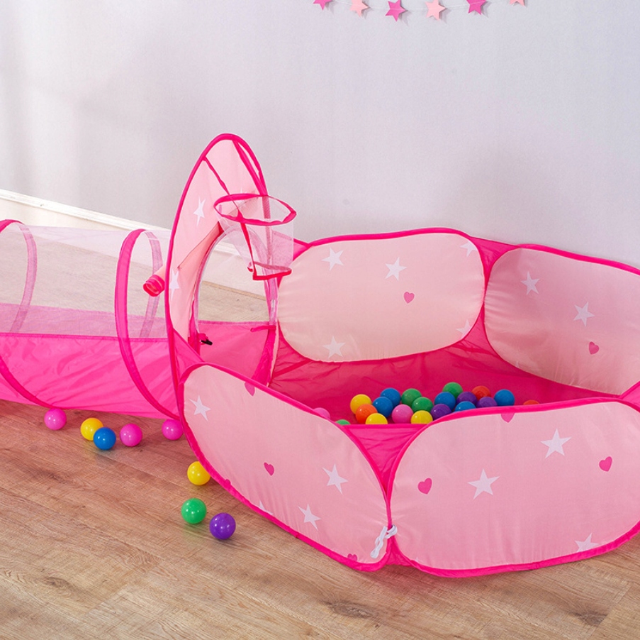 NAMIOT Dzieci Zamek Domek TUNEL KOSZ Suchy Basen Pałac Do Pokoju Ogrodu 3w1 Rodzaj zamek, pałac