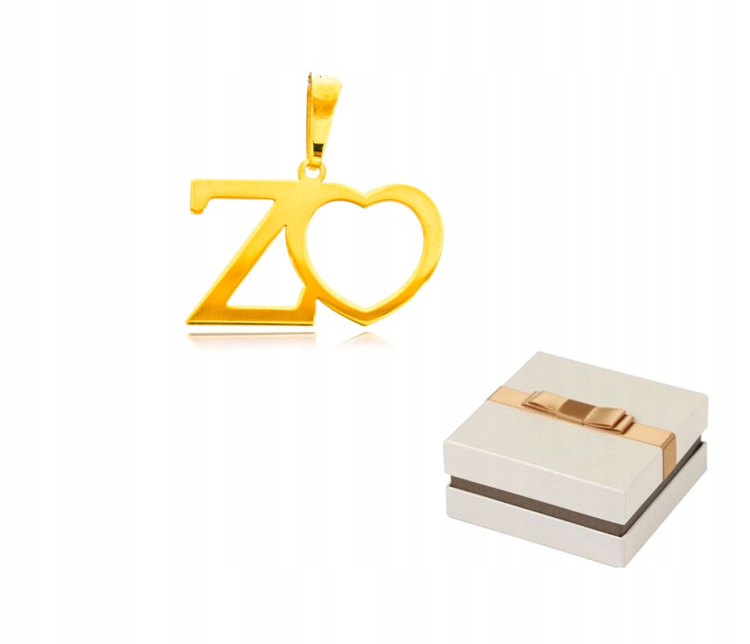 Zlato 585 Zlaté písmenko Se srdcem písmeno přívěsek přívěsek 14 karátů ZZ104